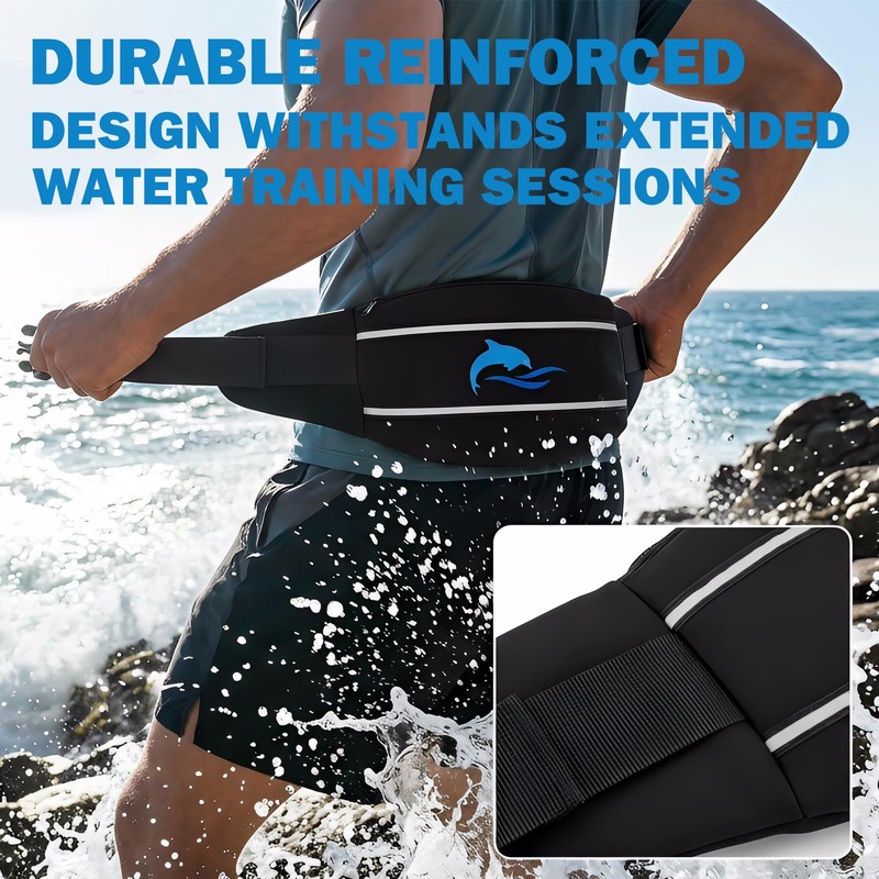 YOTAN Swim Belt for Adults, Flotation Belt with Reflective Strips,