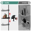 COCONUT Shower Caddy Tension Pole, 54-114 Inch Rustproof Corner Shower
