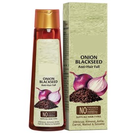  Tubees Onion Blackseed Hair Oil, Anti-Hair Fall,Ultra-Light & Non-Sticky Free From Parabens, Sulphates & Harmful Chemicals, For Thick, Strong Hair- 200ml