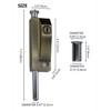 FIREFLYWEB Spring Loaded Latch pin Heavy Duty Sliding Bolt Marine