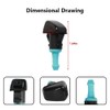 2PCS Front Windshield Washer Spray Nozzles - Compatible with 2011-2014