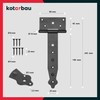 KOTARBAU Cross Hinges, 100-400 mm, Shutter Hinges, Gate Hinges, Door