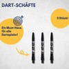 Best Sporting Dart-Schäfte Aluminium I 3 Dart Shafts rot, blau