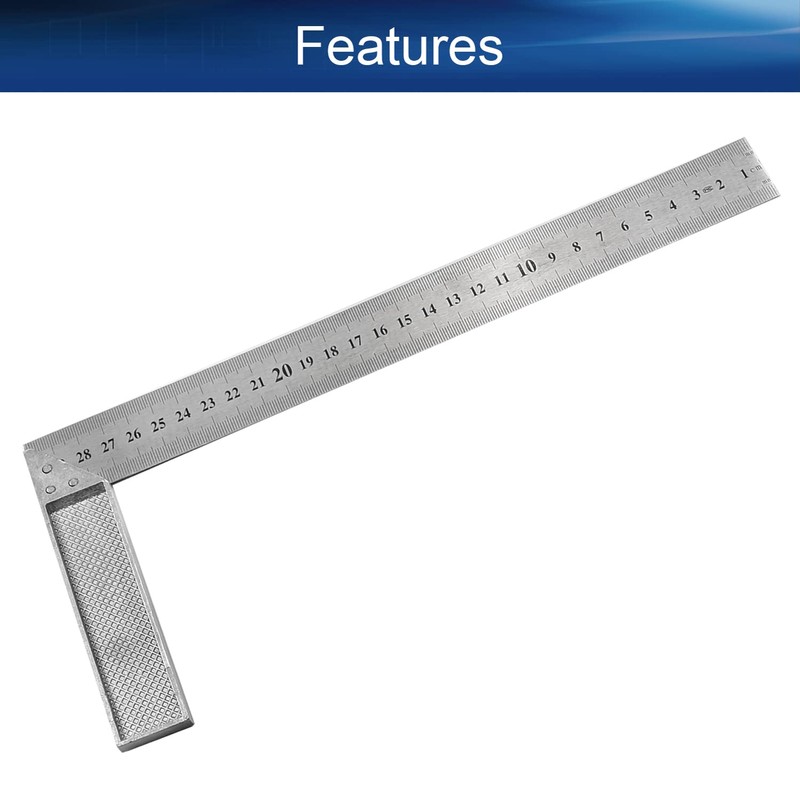 Auniwaig 300mm Stainless Steel Metric Framing L Square Right 90