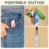 3-Pack Mini Ceramic Box Cutter, Retractable Utility Knife with Safety