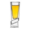 JoyJolt Carre Shot Glasses Square Heavy Base Shot Glass Set