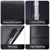 Antner 3 Ring Personal Check Binder for 3-on-a-Page End-Stub Deskbook