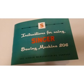 Singer 206 Sewing Machine Manual (Rare 1950's Edition)  Reproduction