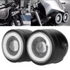 Universal LED Headlamp Double Lamps Round Angel Eyes High Low