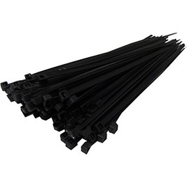 Cable Ties 4.8mm x 200mm BLACK - pack of 100