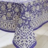 MySmartBuy Square Cotton Tablecloth - 52x52 Pink Squared Indian Hand