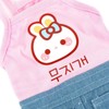 PAIDEFUL Small Girls Dog Denim Dress Spring Summer Sundress Cartoon