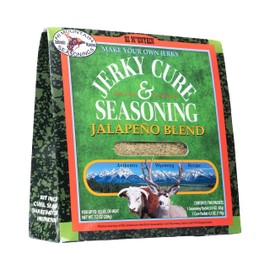 Hi Mountain Jerky Seasoning and Cure Kit | JALAPENO BLEND | Beef Jerky Seasoning | Perfect for Beef, Venison, Elk, & Deer | Seasons up to 15 lbs. of Meat (1 Box)