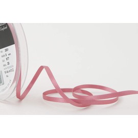 Berisfords Double FACE Poly Satin Ribbon, Mauve, 5 mm