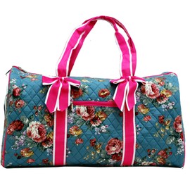 Fashionable Super Lightweight "Ori-Ori" Quilted Floral Carry-On Duffel Bag in 3 Patterns--BEST GIFT
