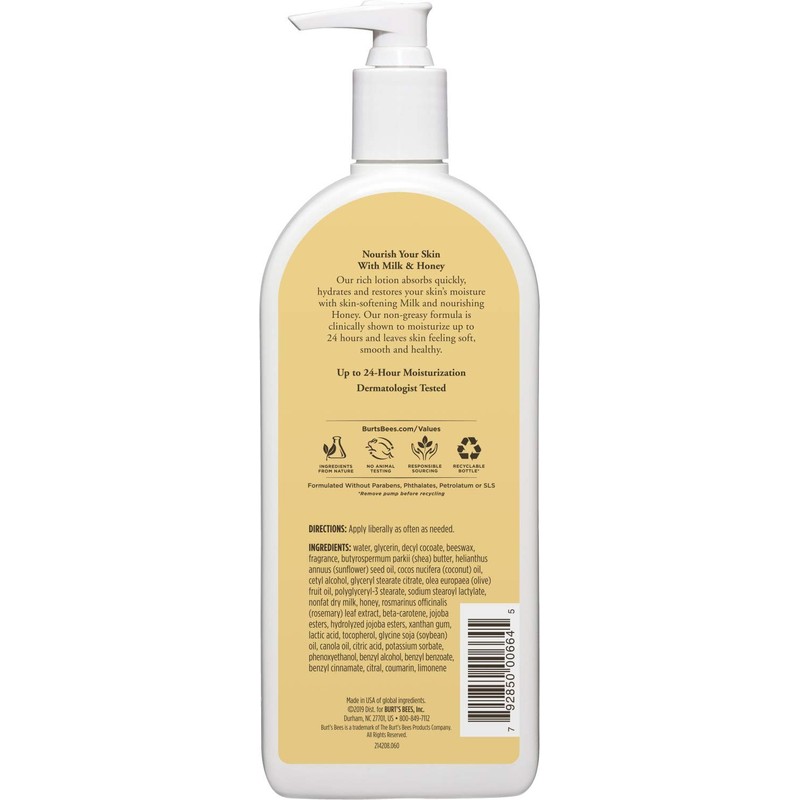Burts Bees Body Lotion for Normal to Dry Skin with