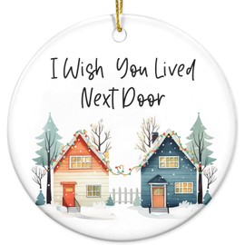 Friend Gifts for Women Friendship, Christmas Ornament - Christmas, Birthday Gifts for Women, Long Distance Friends, BFF, Work Besties Gift Ideas - Christmas Tree Decoration Ceramic Ornament