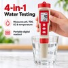 4-in-1 Digital Water Quality Tester for pH, TDS, EC &