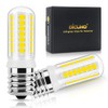 DiCUNO E17 LED Bulb Dimmable, Microwave Oven Bulbs, Daylight White 5000K, 3W (40W Halogen Replacement) 400LM 120V E17 Intermediate Base Light Bulb for Stove Top, Appliance, Range Hood, 2 Pack