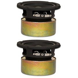 Goldwood Sound, Inc. Stage Subwoofer, Shielded 4" Woofers 70 Watt each 8ohm Replacement 2 Speaker Set (GW-4028/S-2)
