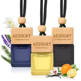 Aeshory Car Air Freshener Hanging - 3-Pack, Car fresheners long lasting up to 60 Days, Car Air Freshener for Women and Men, Premium Car Aromatherapy Essential Oil Diffuser Gift Set（ Hotel Series）