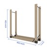 Fire Beauty Firewood Log Storage Rack 2-Pack Bracket Kit, Heavy
