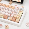 COOMICKEY PBT Keycaps 134 Keys Anime Animals Keycaps Dye-Sublimation Cute