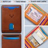BULLIANT Men Wallet, Slim Leather Wallet Money Clip for Gift