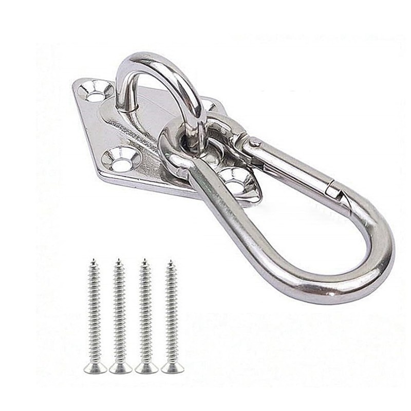 WANJICHENRUI Eye Plate Wall Pad Eye Carabiner Ceiling Hook Wall