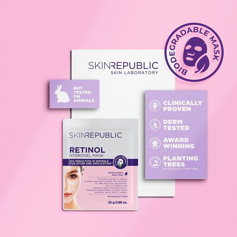 Skin Republic Retinol Hydrogel Face Mask Sheet Accessories