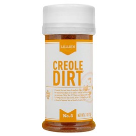 Lillie’s Q - Creole Dirt, All-Purpose Spicy Seafood Seasoning, Traditional Blend of Southern Spices, A Perfect Dry Rub or Marinade Seasoning, Great on Seafood, Meats, Chicken, & Vegetables (6.1 oz)