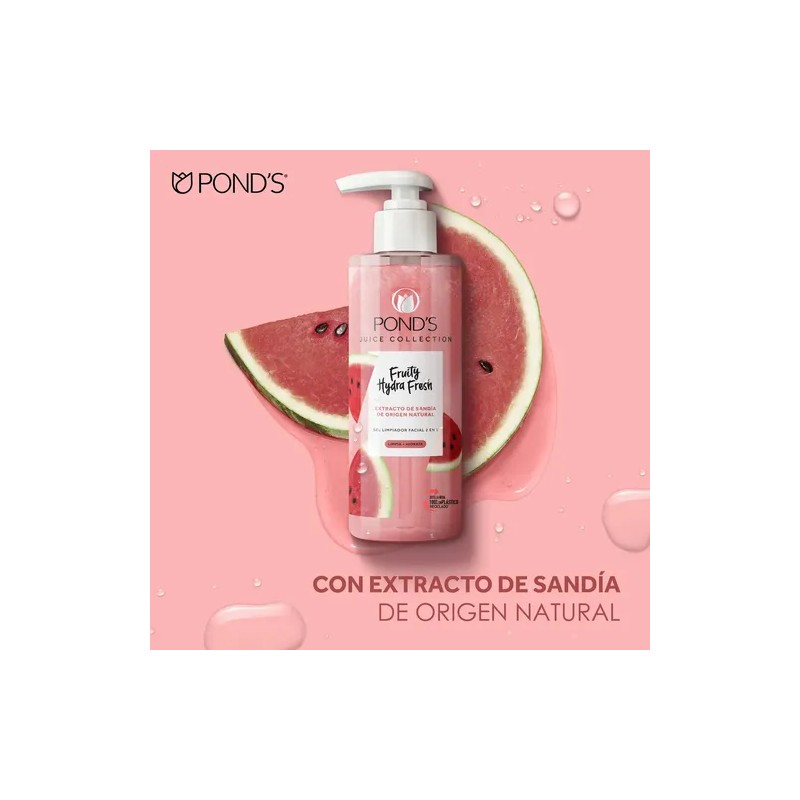 Ponds Gel Limpiador Facial Fruity Hydra Fresh Sandía 200 Ml