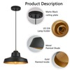 ALAISLYC 12 Inch Black Pendant Light Fixture,Farmhouse Hanging Lamp Adjustable