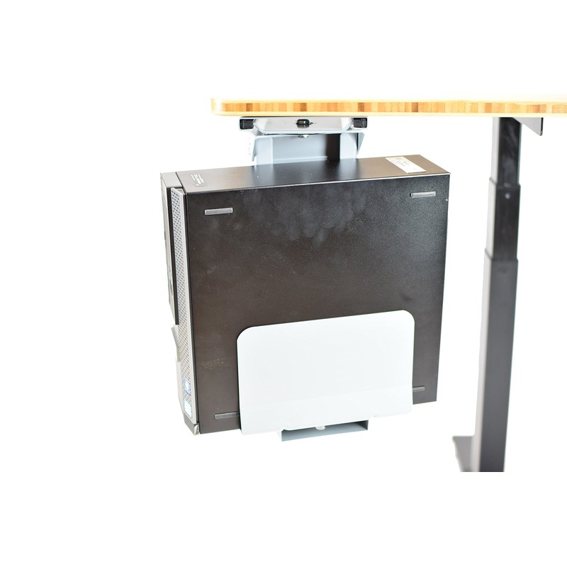 CPU1 under desk steel cpu holder swivels 360 adjustable height