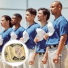 12 Pcs Baseball Championship Rings & Trophy Display Set