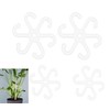 Climbing Houseplant Stem Supports,4Pcs Clear Plastic Flower Plant Growth Stake