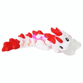 UXBSTM Cute 3D Printed Dragon, 6" Articulated 3D Printed Fidget Toy, Cute 3D Printed Animals Desk Decor for Christmas Birthday Gifts​