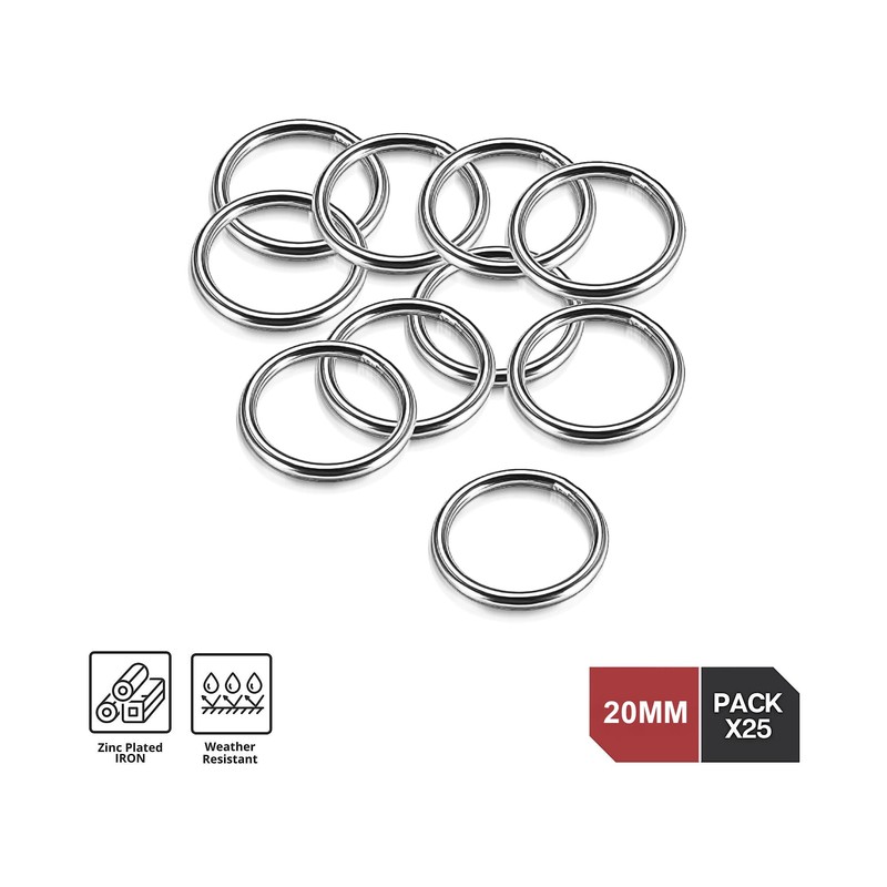 DOJA Industrial Welded Ring Pack 25 3 x 20 mm