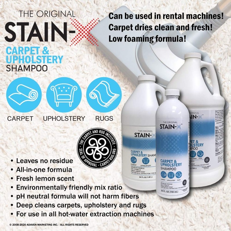 Stain-X Carpet and Upholstery Shampoo 24oz