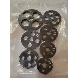 Mini-Lathe Set of 7 lathe change gears for Harbor Freight metal mini lathe.