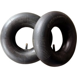2Pcs 4.10/3.50-4" Wheelbarrow Inner Tubes with TR13 Straight Valve Stem for 4" Hand Truck, Hand Cart, Garden Cart, Lawn Mower