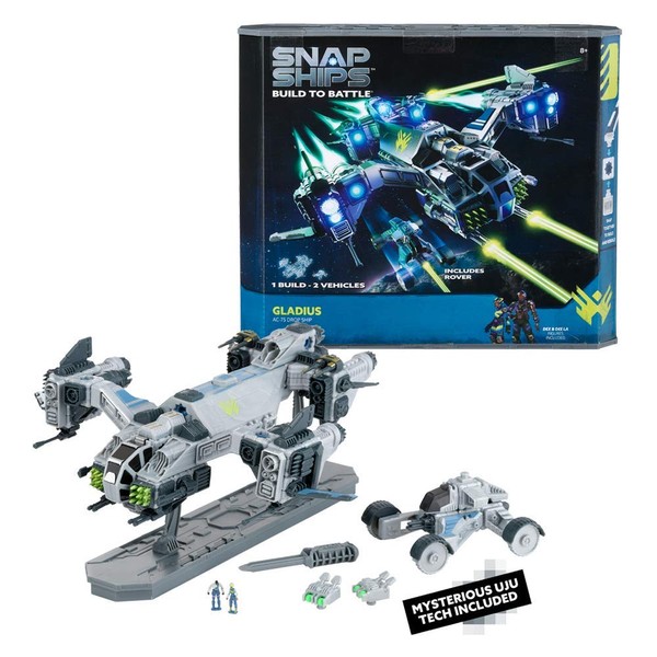 Snap Ships Gladius AC-75 Drop Ship - Construction Toy for Custom Building and Battle Play - Ages 8+