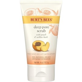 Burts Bees Peach  Willow Bark Deep Pore Scrub for Women Scrub 4 oz