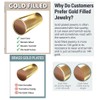 50pcs Adabele Real 1/20 14K Gold Filled Wire Guard Thread