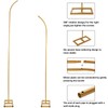 Liacere Wedding Arch Stand - Set of 2 Gold Curved