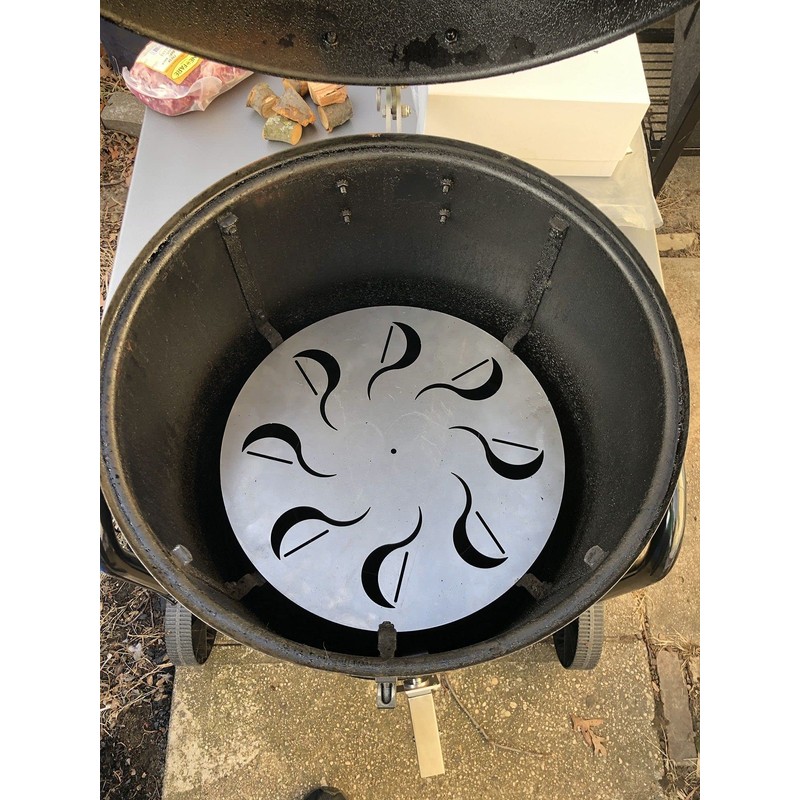FireDial Baffle Plate Heat Management System for Charcoal BBQ and