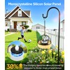 KOOPER Hanging Solar Lanterns Outdoor Waterproof, 4 Pack Flickering Solar