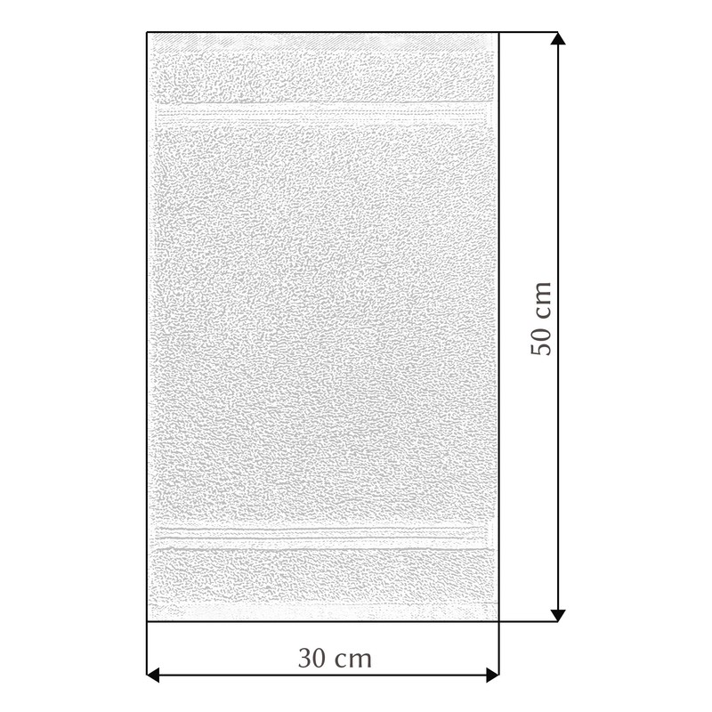 Lashuma Guest Towel, 30 x 50 cm, Linz Terry Towel,