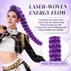 Purple Braiding Hair Ponytail Extensions 24 Inch Costume Cosplay Halloween