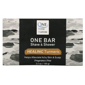 One Bar Shave & Shower Healing Turmeric Fragrance Free One With Nature 3.5 oz Ba